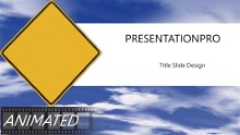 Blank Caution PPT PowerPoint Animated Template Background