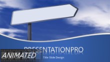 Blank Path Sign PPT PowerPoint Animated Template Background