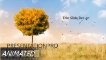 Change Of Seasons B Widescreen PPT PowerPoint Animated Template Background