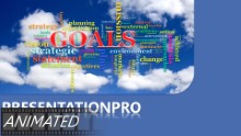 Goals Tag Cloud Widescreen PPT PowerPoint Animated Template Background