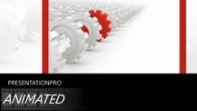 PowerPoint Templates - Animated Rolling Gear Cogs