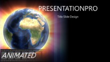 Multi Glow Globe Widescreen PPT PowerPoint Animated Template Background