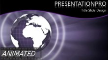 Purple World Widescreen PPT PowerPoint Animated Template Background