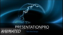 Turning Blue Globe Widescreen PPT PowerPoint Animated Template Background