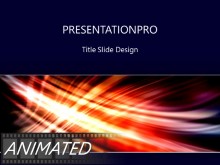 Animated Streak On Black Horizontal Dark PPT PowerPoint Animated Template Background