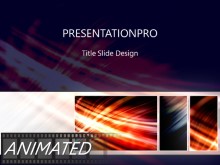 Animated Streak On Black Tribox Light PPT PowerPoint Animated Template Background