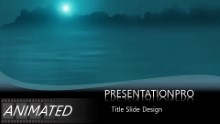 Moonlight Drip Widescreen PPT PowerPoint Animated Template Background