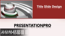 Baseball 0905 B Widescreen PPT PowerPoint Animated Template Background