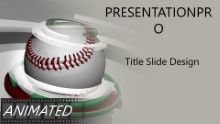 Baseball 0905 Widescreen PPT PowerPoint Animated Template Background