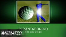 Golf 0235 Widescreen PPT PowerPoint Animated Template Background