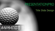 Rolling Golf Balls Widescreen PPT PowerPoint Animated Template Background