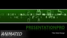 Digital Ticker Widescreen PPT PowerPoint Animated Template Background