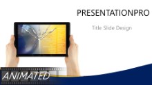 Mobile Flight Plan Widescreen PPT PowerPoint Animated Template Background