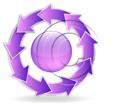Download arrowcycle b 9purple PowerPoint Graphic and other software plugins for Microsoft PowerPoint