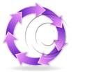 Download arrowcycle c 7purple PowerPoint Graphic and other software plugins for Microsoft PowerPoint