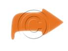 Rounded Curved Up orange PPT PowerPoint picture photo