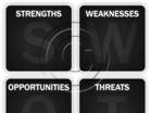 SWOT Analysis Gray PPT PowerPoint picture photo