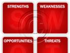SWOT Analysis Red PPT PowerPoint picture photo