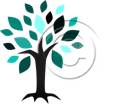 Symbollic Tree Teal PPT PowerPoint picture photo