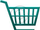 Shopping Cart Style Teal PPT PowerPoint picture photo