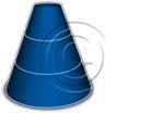 Download cone up 3blue PowerPoint Graphic and other software plugins for Microsoft PowerPoint