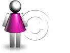 Download 3d woman pink PowerPoint Graphic and other software plugins for Microsoft PowerPoint