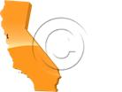 Download map california orange PowerPoint Graphic and other software plugins for Microsoft PowerPoint