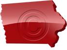 Download map iowa red PowerPoint Graphic and other software plugins for Microsoft PowerPoint