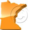 Download map minnesota orange PowerPoint Graphic and other software plugins for Microsoft PowerPoint
