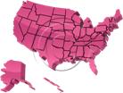 Download map usa borders pink PowerPoint Graphic and other software plugins for Microsoft PowerPoint