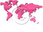 Download map world pink PowerPoint Graphic and other software plugins for Microsoft PowerPoint