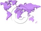 Download map world purple PowerPoint Graphic and other software plugins for Microsoft PowerPoint