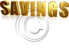 Download savings gold PowerPoint Graphic and other software plugins for Microsoft PowerPoint