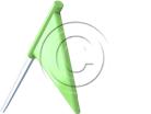 Download flag pin green 03 PowerPoint Graphic and other software plugins for Microsoft PowerPoint