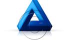 Download 3dtriangle05 blue PowerPoint Graphic and other software plugins for Microsoft PowerPoint