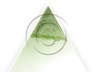 Lined Triangle1 Green Color Pen PPT PowerPoint picture photo