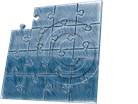 Puzzle 15 Blue Sketch PPT PowerPoint picture photo
