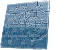 Puzzle 16 Blue Sketch PPT PowerPoint picture photo