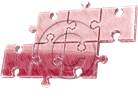 Puzzle 6 Red Sketch PPT PowerPoint picture photo