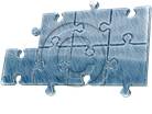 Puzzle 7 Blue Sketch PPT PowerPoint picture photo
