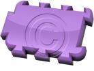 Download puzzle link 1 purple PowerPoint Graphic and other software plugins for Microsoft PowerPoint