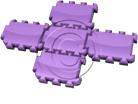 Download puzzle link 5 purple PowerPoint Graphic and other software plugins for Microsoft PowerPoint