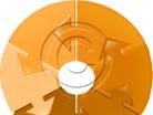 Download arrowcircleholder06 orange PowerPoint Graphic and other software plugins for Microsoft PowerPoint