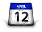 Calendar April 12 PPT PowerPoint Image Picture