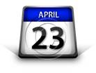 Calendar April 23 PPT PowerPoint Image Picture