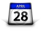 Calendar April 28 PPT PowerPoint Image Picture