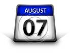 Calendar August07 PPT PowerPoint Image Picture