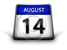 Calendar August14 PPT PowerPoint Image Picture