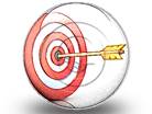 Bullseye Target Circle Color Pencil PPT PowerPoint Image Picture