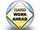 Hard Work Ahead Circle Color Pencil PPT PowerPoint Image Picture